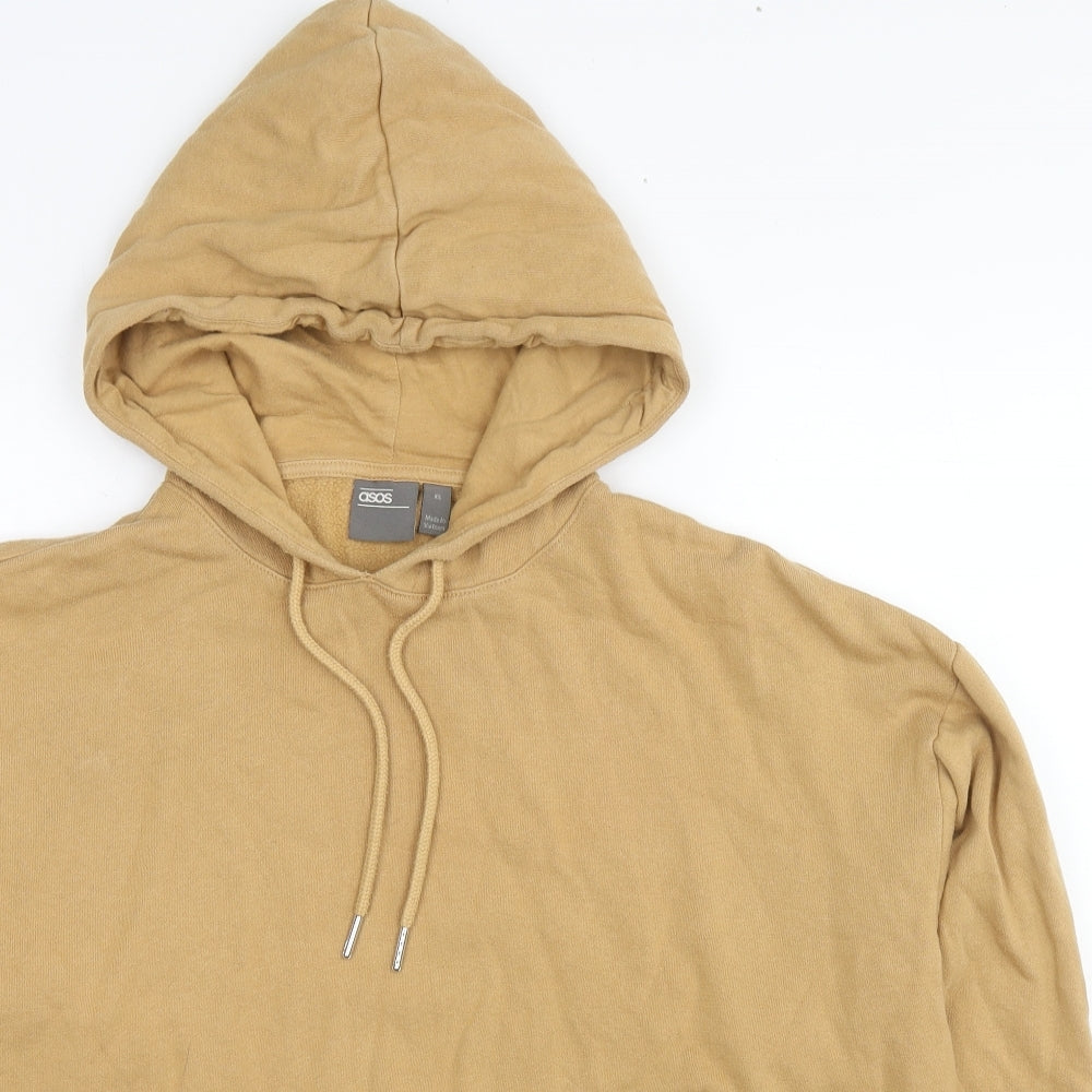 Womens UK Size XS ASOS Beige Pullover Hoodie