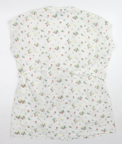 Womens UK Size 6 Topshop White Kimono Blouse