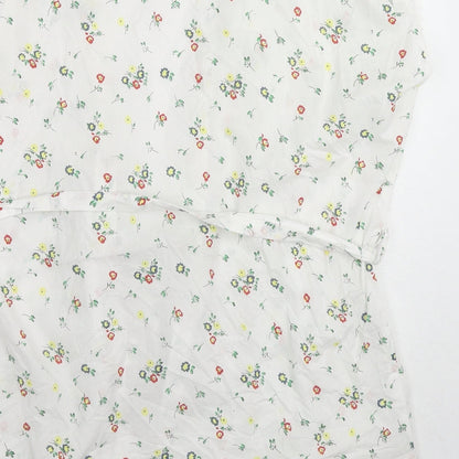Womens UK Size 6 Topshop White Kimono Blouse