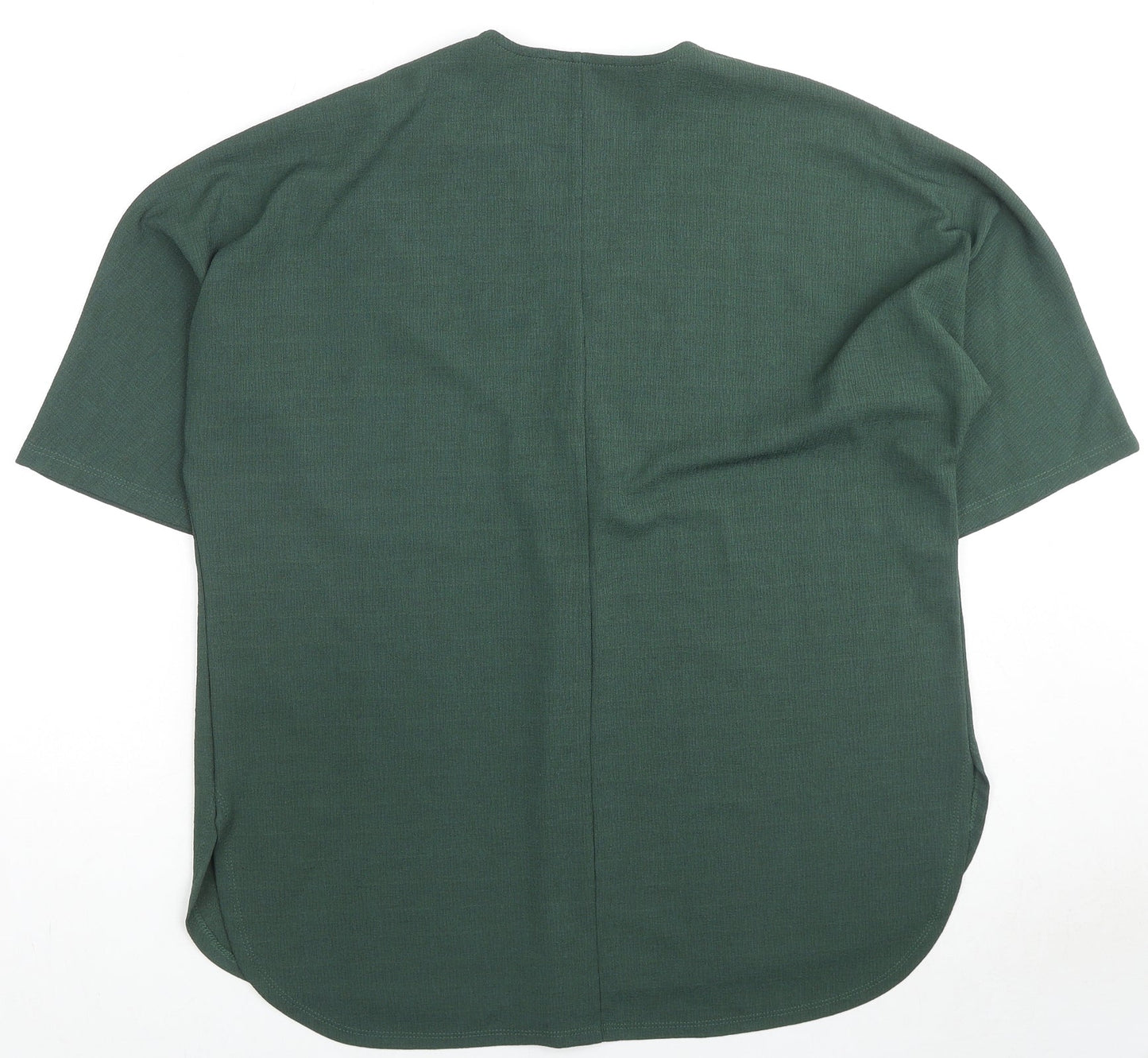 Womens UK Size M Gallery Green Basic Blouse