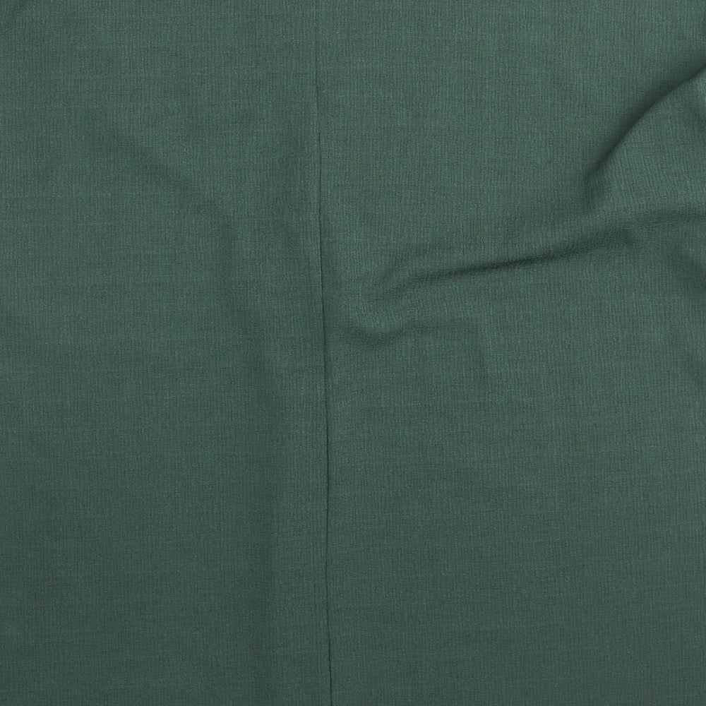 Womens UK Size M Gallery Green Basic Blouse