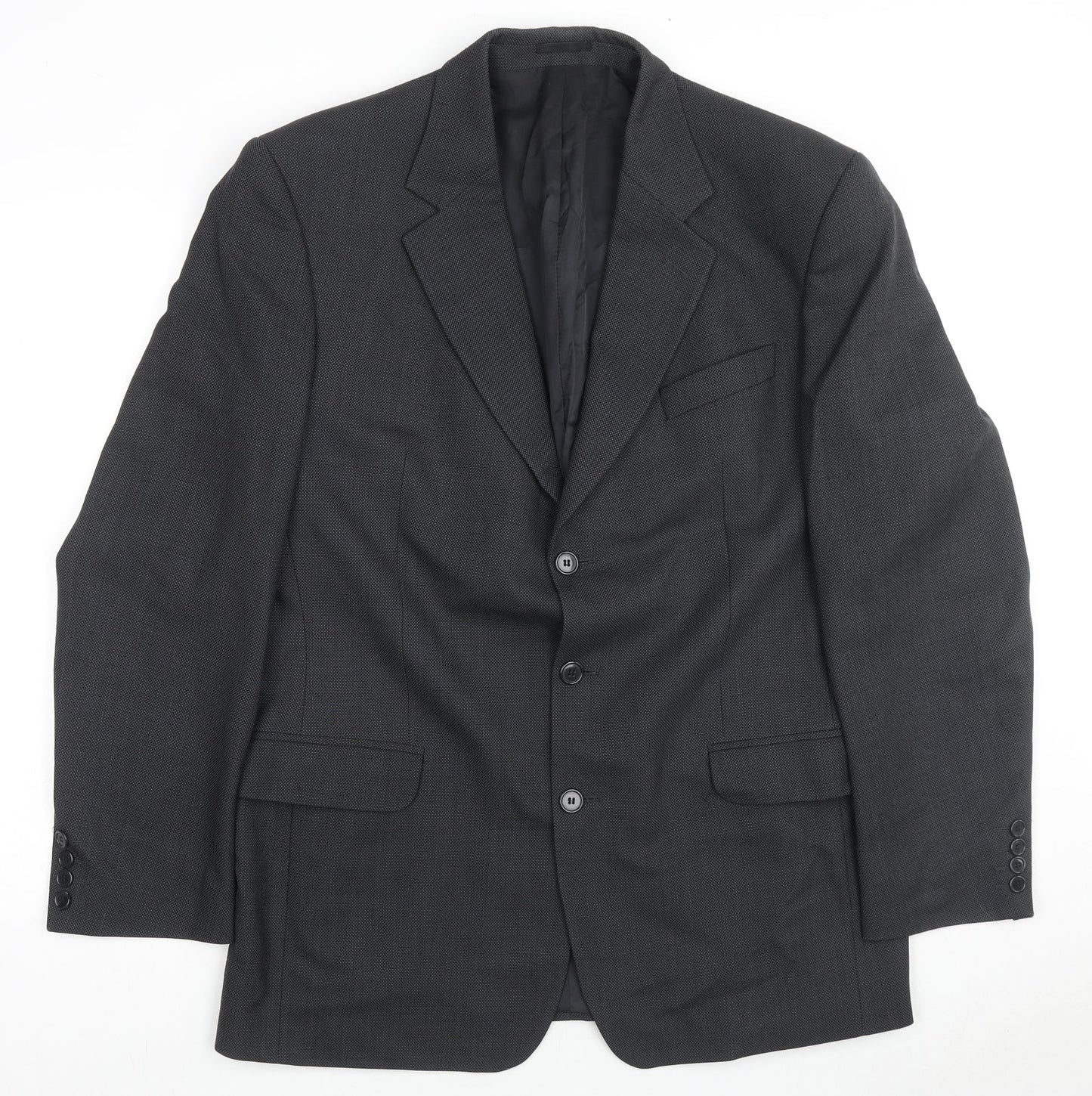 Mens UK Size 42 Nicholas Rowe Regular Black Suit Jacket