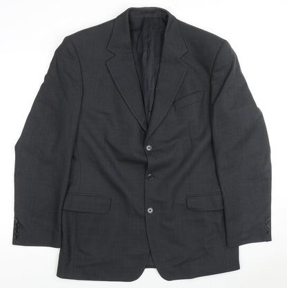 Mens UK Size 42 Nicholas Rowe Regular Black Suit Jacket