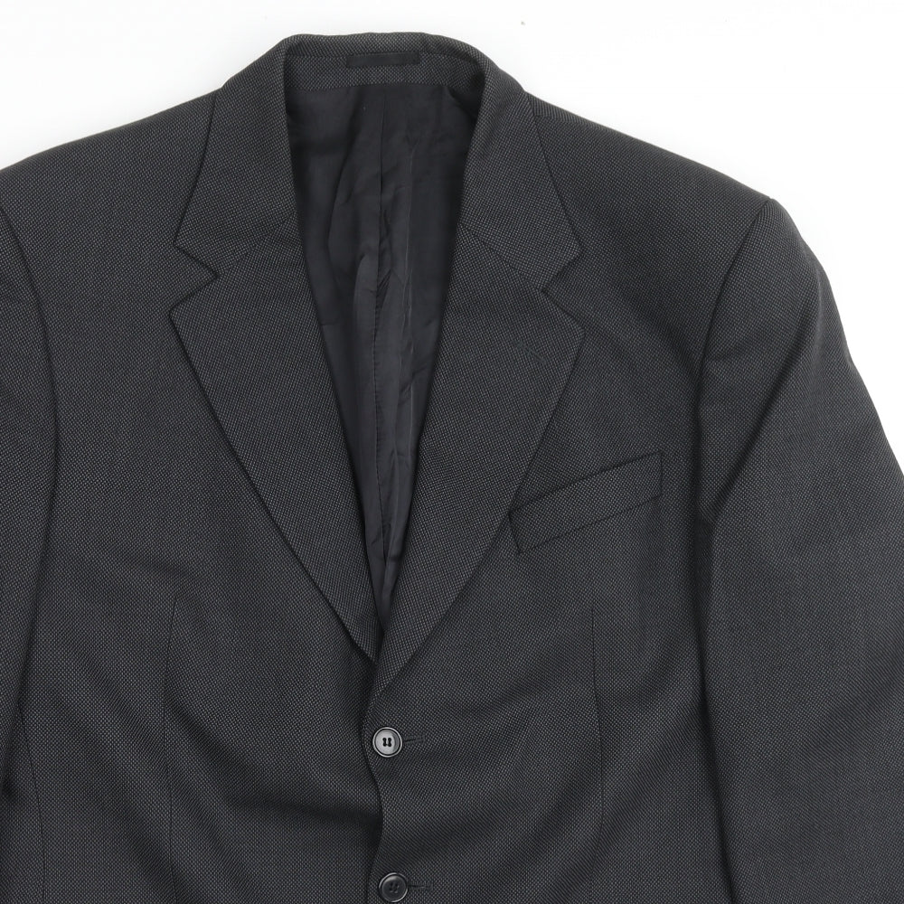 Mens UK Size 42 Nicholas Rowe Regular Black Suit Jacket