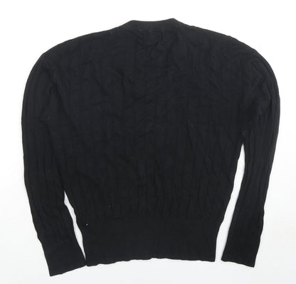 Womens UK Size M Marks and Spencer Black Pullover Jumper