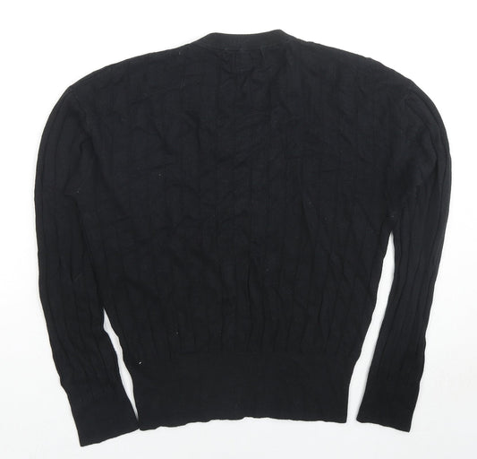 Womens UK Size M Marks and Spencer Black Pullover Jumper
