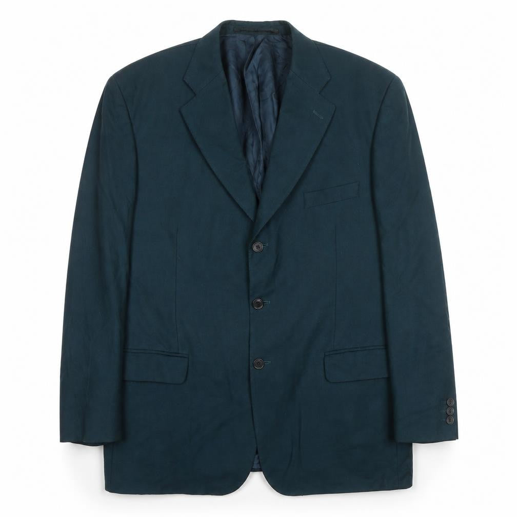 St Michael Mens Blue Wool Jacket Suit Jacket Size 44 Regular