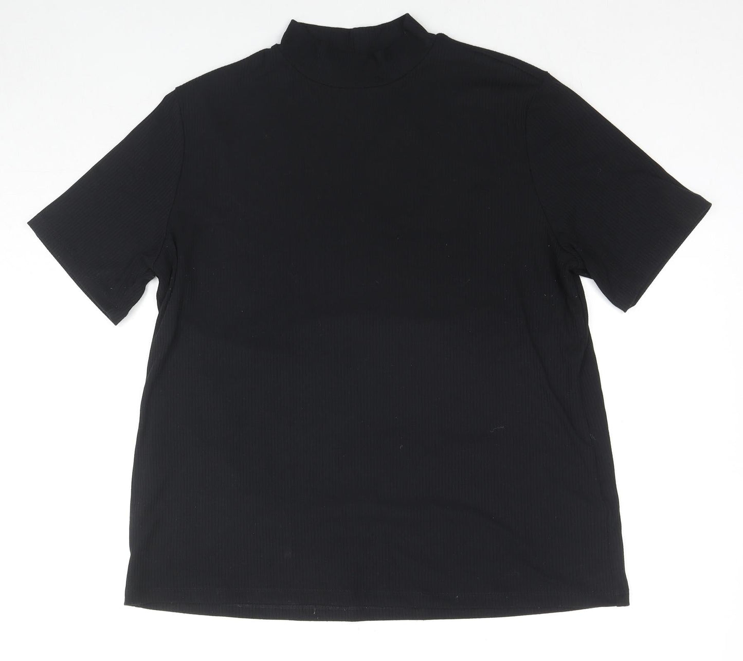 Womens UK Size XL H&M Black Tunic Blouse