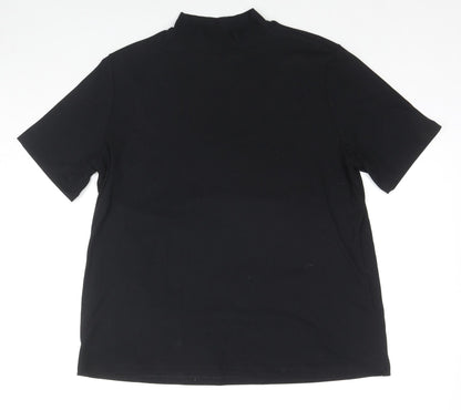Womens UK Size XL H&M Black Tunic Blouse