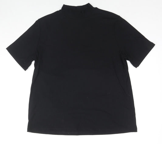 Womens UK Size XL H&M Black Tunic Blouse
