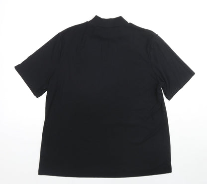 Womens UK Size XL H&M Black Tunic Blouse