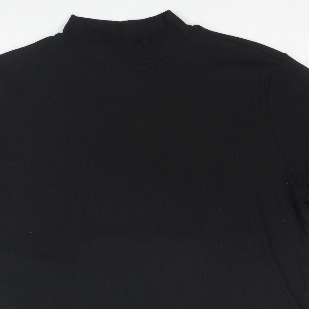 Womens UK Size XL H&M Black Tunic Blouse