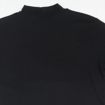 Womens UK Size XL H&M Black Tunic Blouse