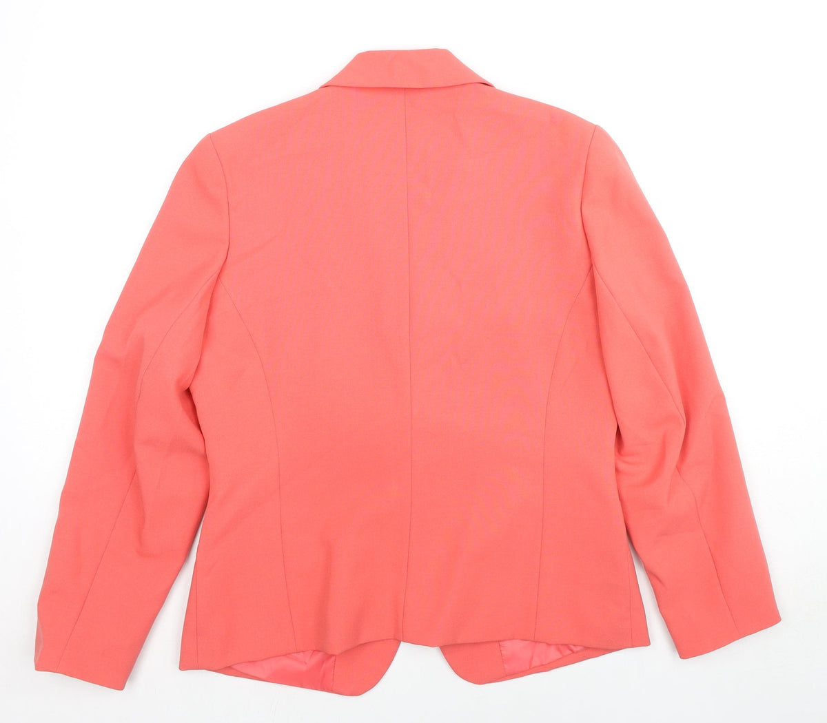 Essentials Womens Pink Jacket Blazer Size 14 Button
