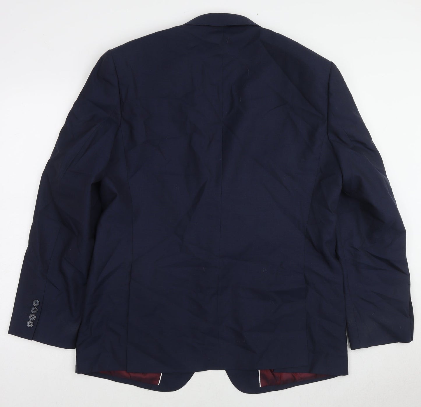 Autograph Mens Blue Wool Jacket Suit Jacket Size 44 Regular