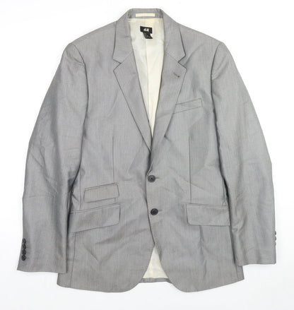 Mens UK Size 36 H&M Regular Grey Suit Jacket