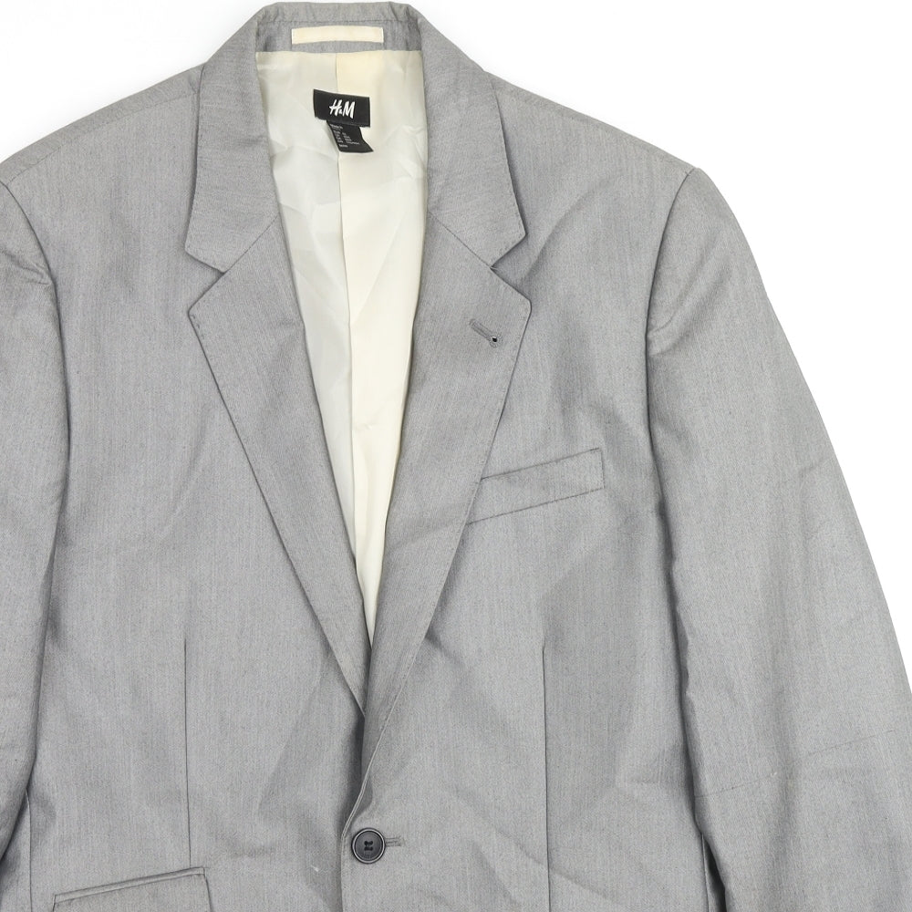 Mens UK Size 36 H&M Regular Grey Suit Jacket