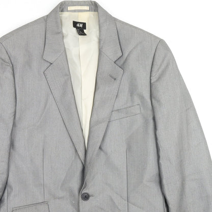 Mens UK Size 36 H&M Regular Grey Suit Jacket