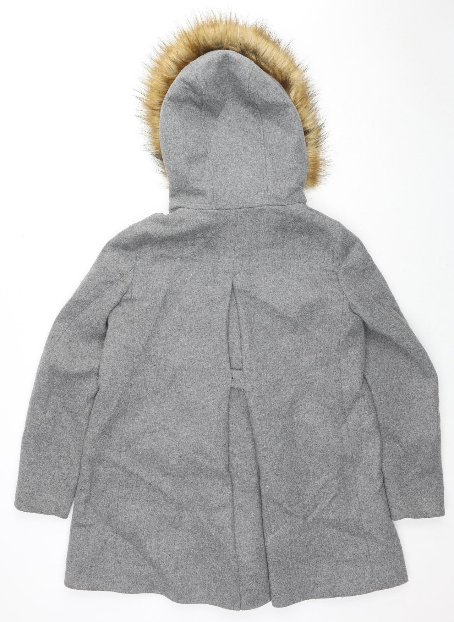 Womens UK Size M Zara Grey Parka Coat