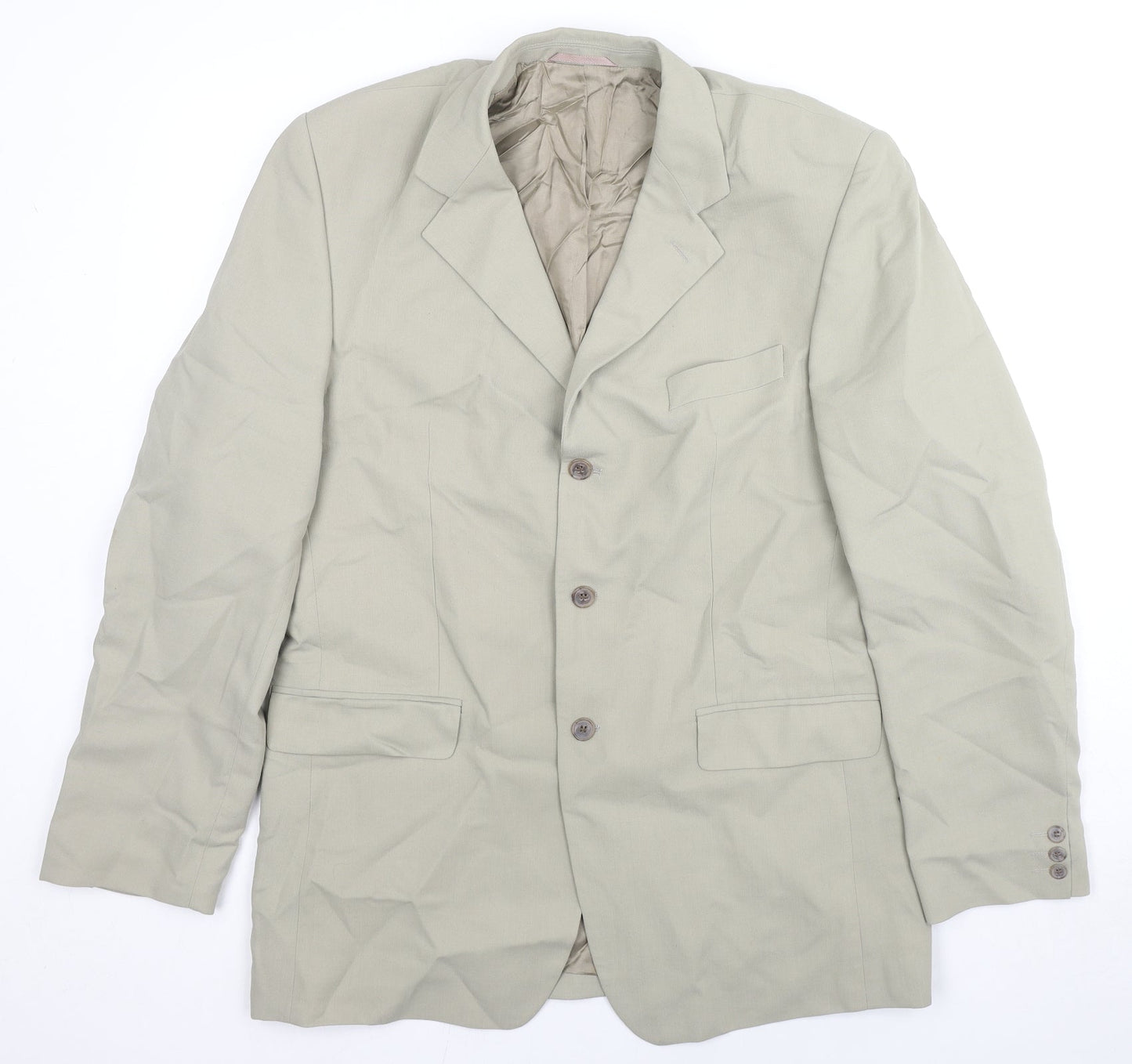Mens UK Size 42 Jonathan Adams Regular Beige Suit Jacket