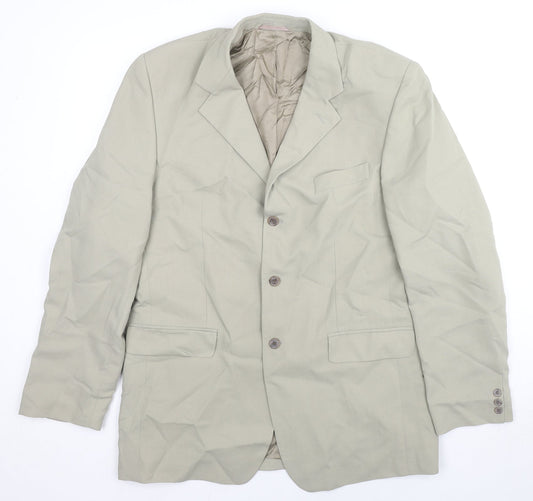 Mens UK Size 42 Jonathan Adams Regular Beige Suit Jacket