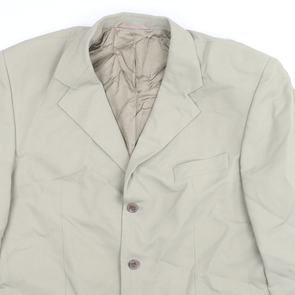 Mens UK Size 42 Jonathan Adams Regular Beige Suit Jacket