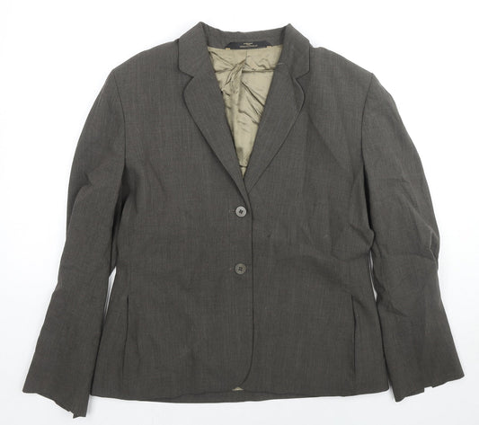 St Michael Womens Grey Wool Jacket Suit Jacket Size 16