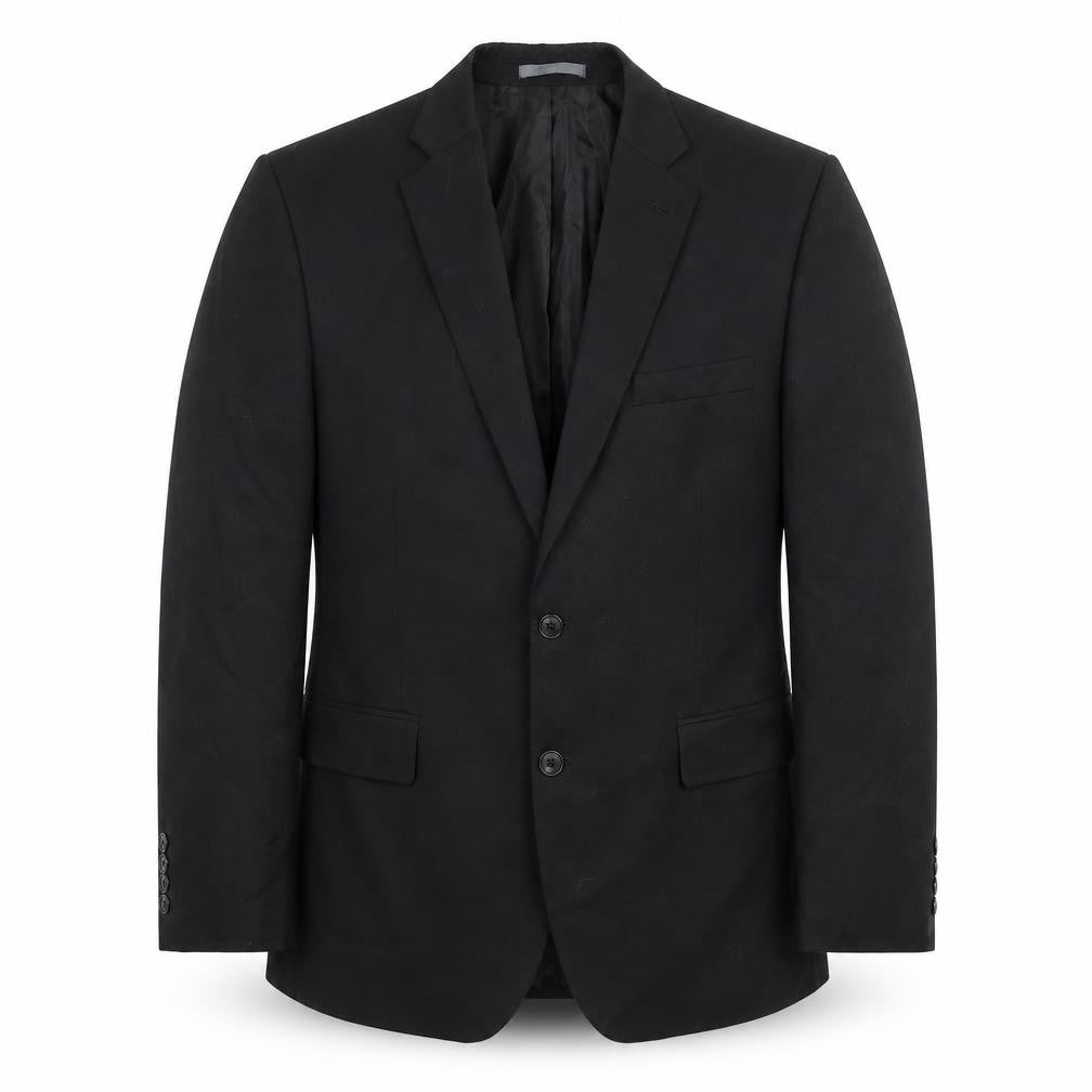 Marks and Spencer Mens Black Polyester Jacket Suit Jacket Size 42 Regular