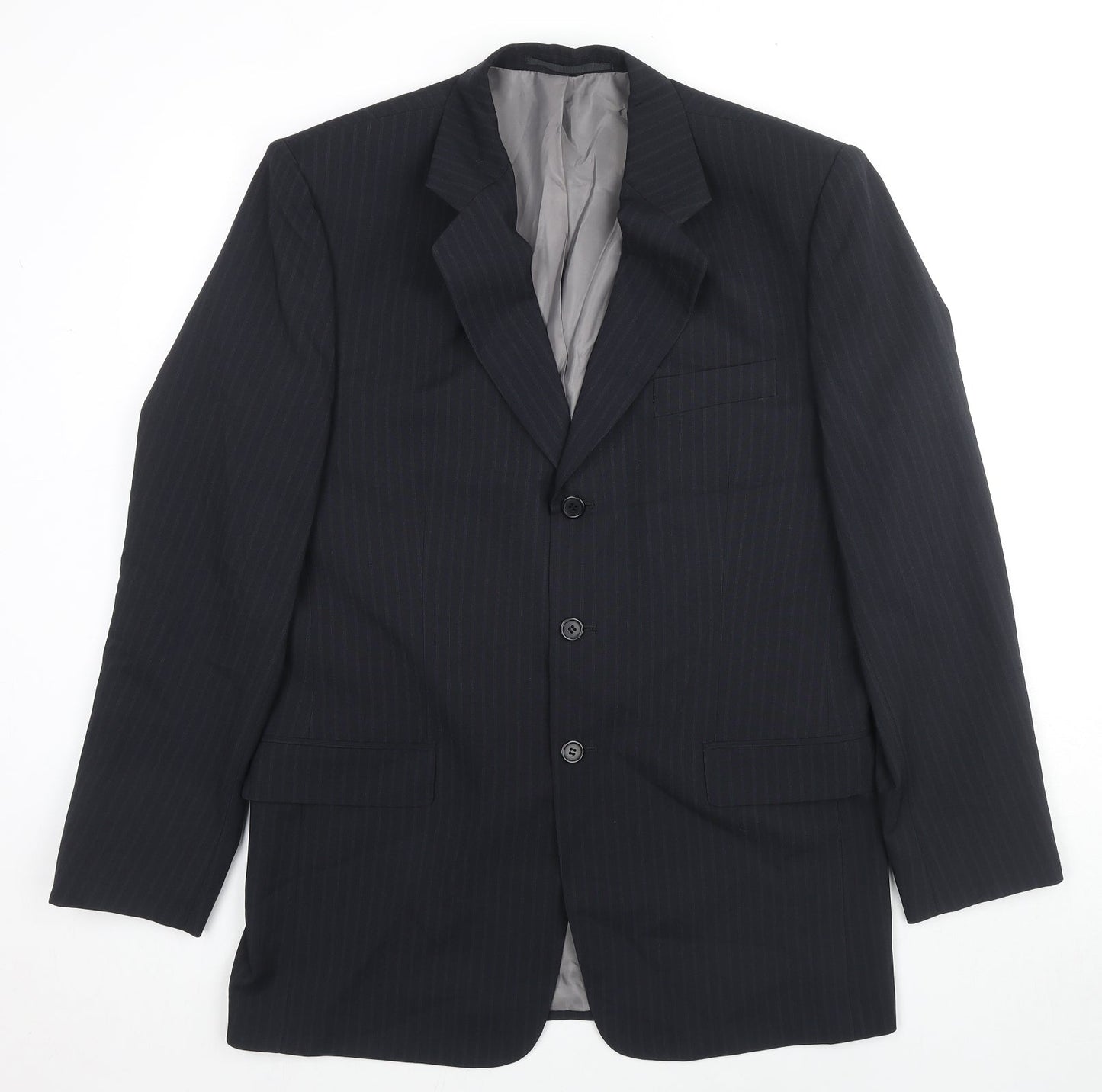 Mens UK Size 40 C&A Regular Black Suit Jacket