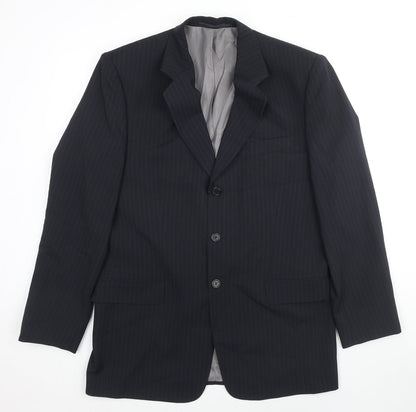 Mens UK Size 40 C&A Regular Black Suit Jacket