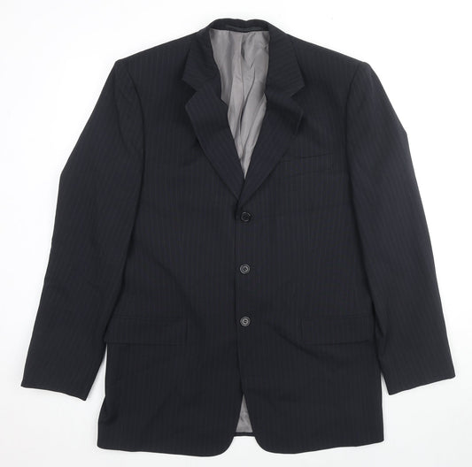 Mens UK Size 40 C&A Regular Black Suit Jacket