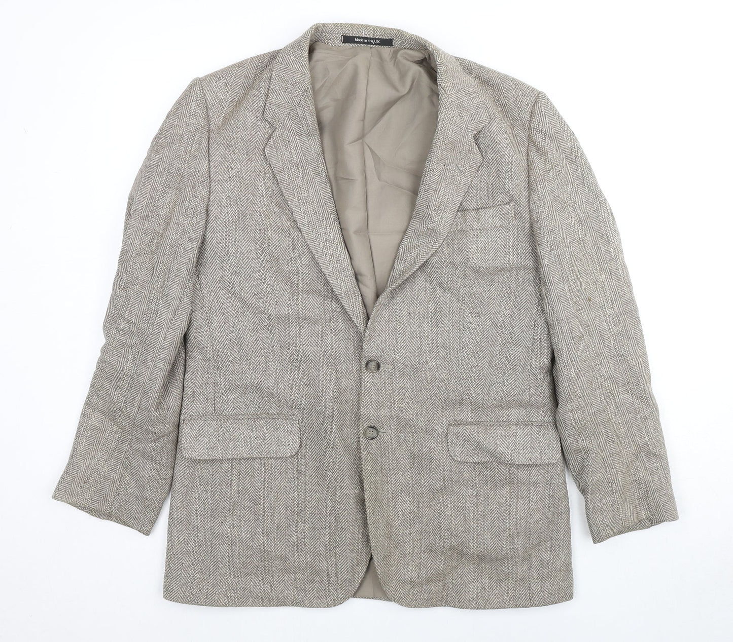 Mens UK Size 40 St Michael Regular Beige Suit Jacket