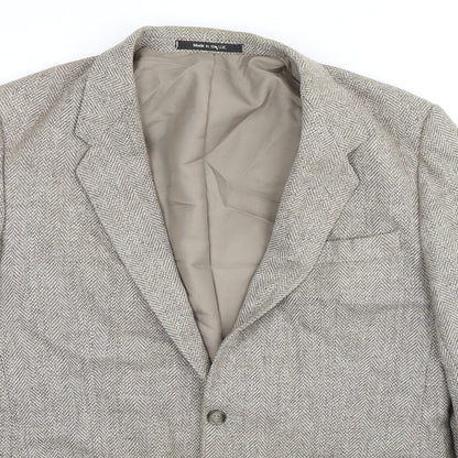 Mens UK Size 40 St Michael Regular Beige Suit Jacket