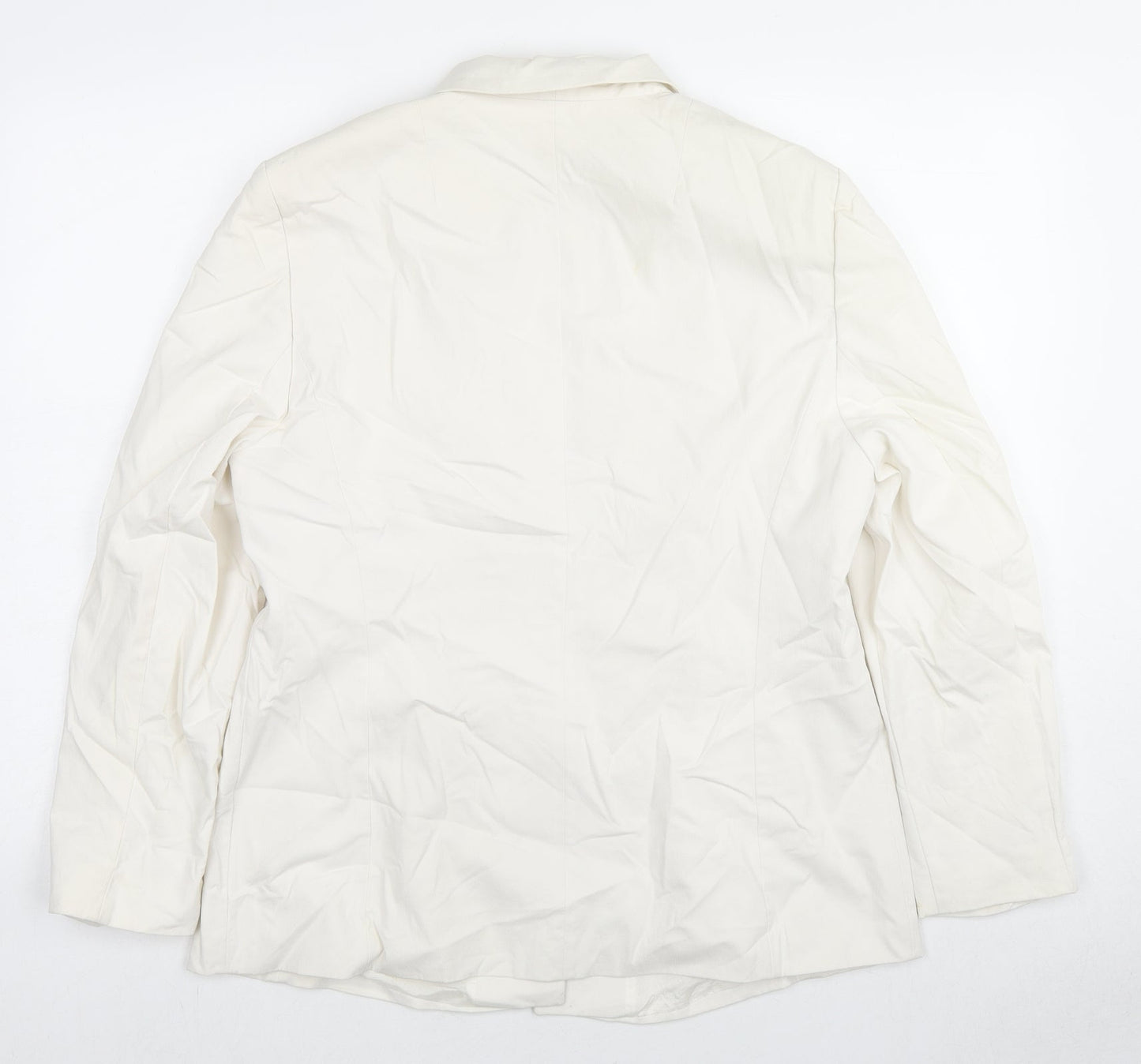 Gerry Weber Womens White Jacket Blazer Size 16 Button