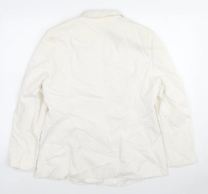 Gerry Weber Womens White Jacket Blazer Size 16 Button