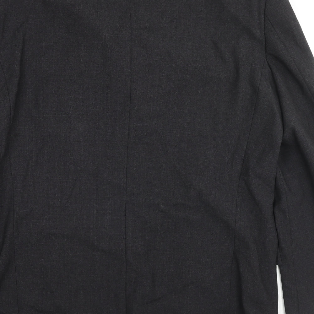 Mens UK Size 42 Blazer Regular Grey Suit Jacket