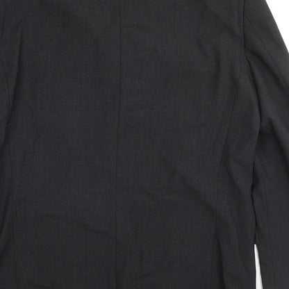Mens UK Size 42 Blazer Regular Grey Suit Jacket