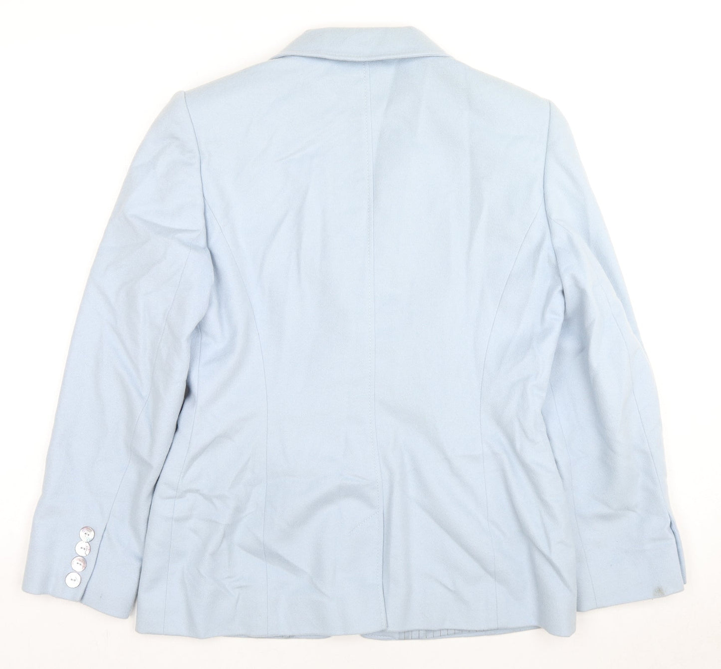 Country Casuals Womens Blue Jacket Blazer Size 12 Button