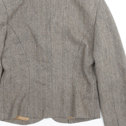 Womens UK Size 10 Ronit Zilkha Beige Jacket