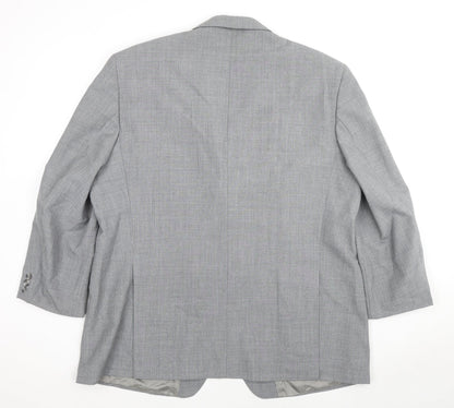 Varteks Mens Grey Polyester Jacket Suit Jacket Size 50 Regular