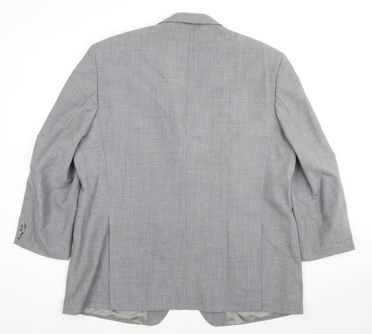 Varteks Mens Grey Polyester Jacket Suit Jacket Size 50 Regular