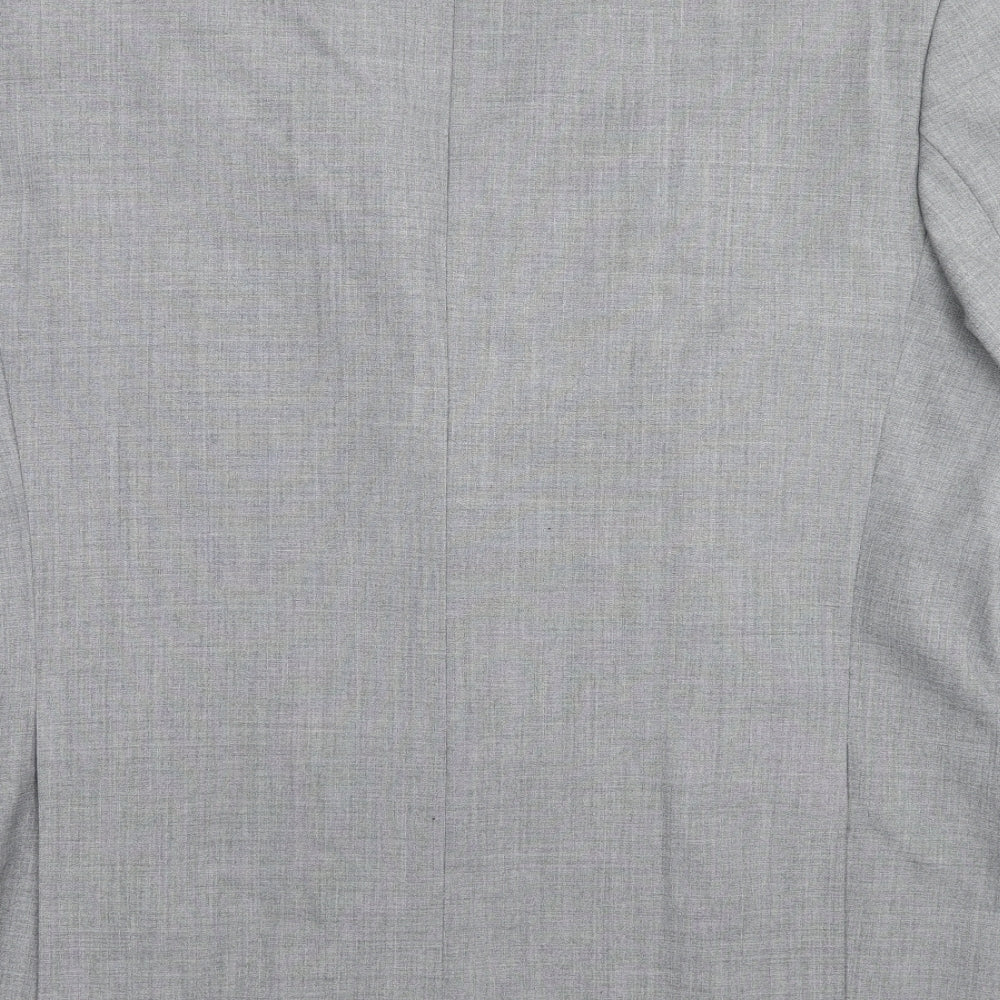 Varteks Mens Grey Polyester Jacket Suit Jacket Size 50 Regular