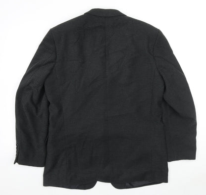 Mens UK Size 40 Douglas Regular Black Suit Jacket