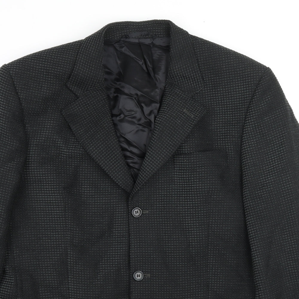 Mens UK Size 40 Douglas Regular Black Suit Jacket