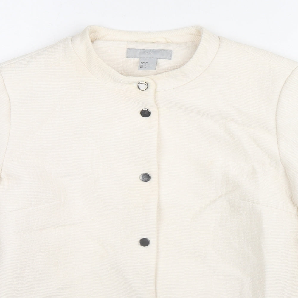 Womens UK Size 8 H&M Ivory Jacket