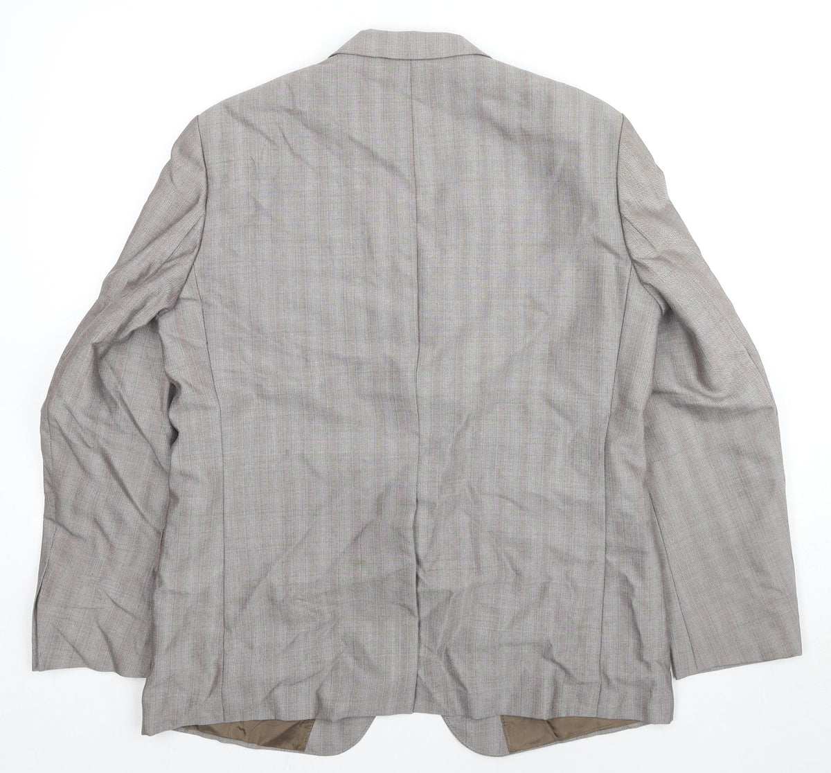Mens UK Size 42 Trevira Regular Grey Suit Jacket