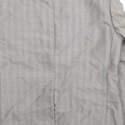 Mens UK Size 42 Trevira Regular Grey Suit Jacket