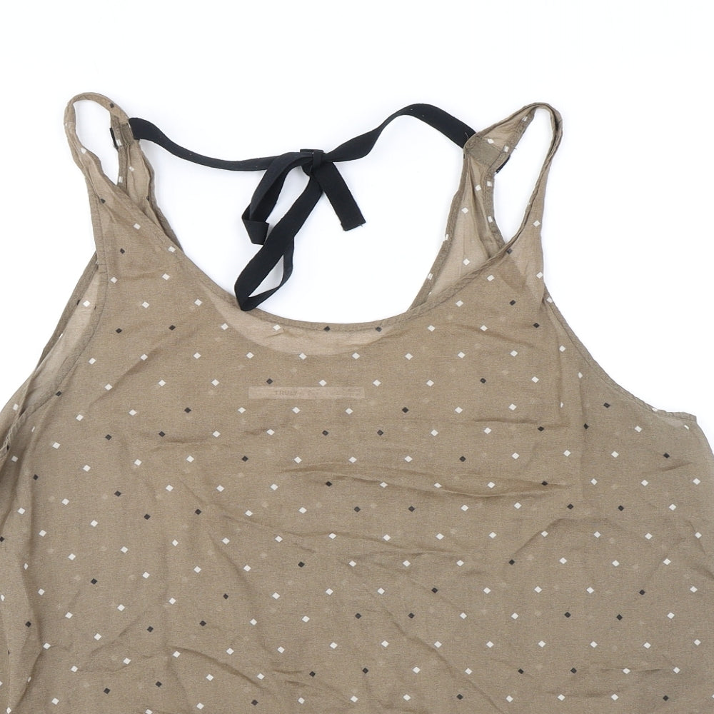 Womens UK Size 14 Part Two Brown Camisole Tank