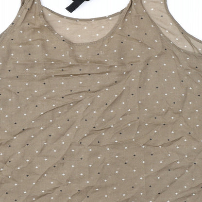 Womens UK Size 14 Part Two Brown Camisole Tank