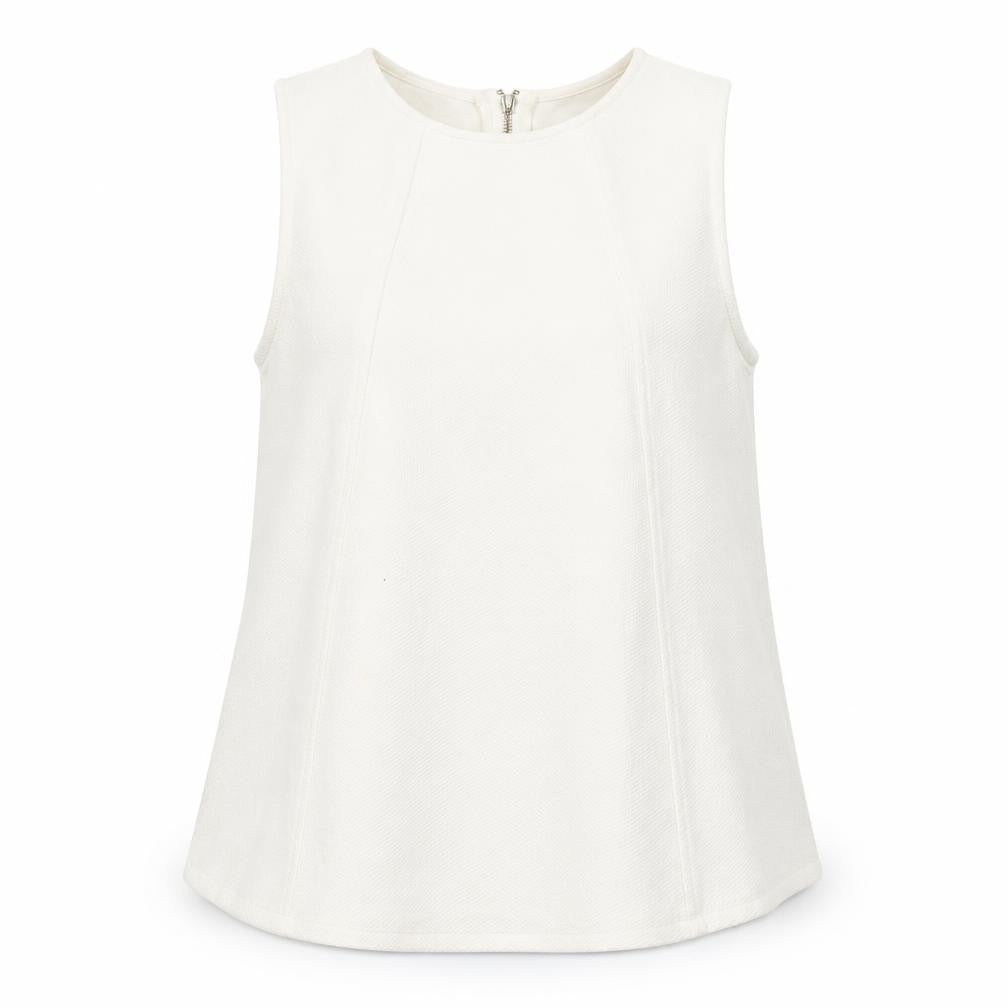 Womens UK Size 10 Topshop White Basic Tank
